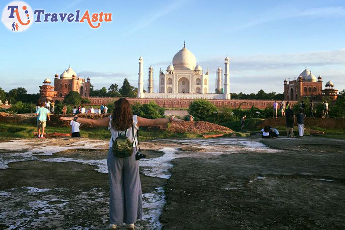 Angela Gara en Taj Mahal India