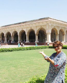 Travel Astu Guest Brumy enjoying Fatehpur Sikri Agra