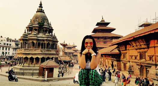 Travel Astu invitados en Durbar Square Kathmandu