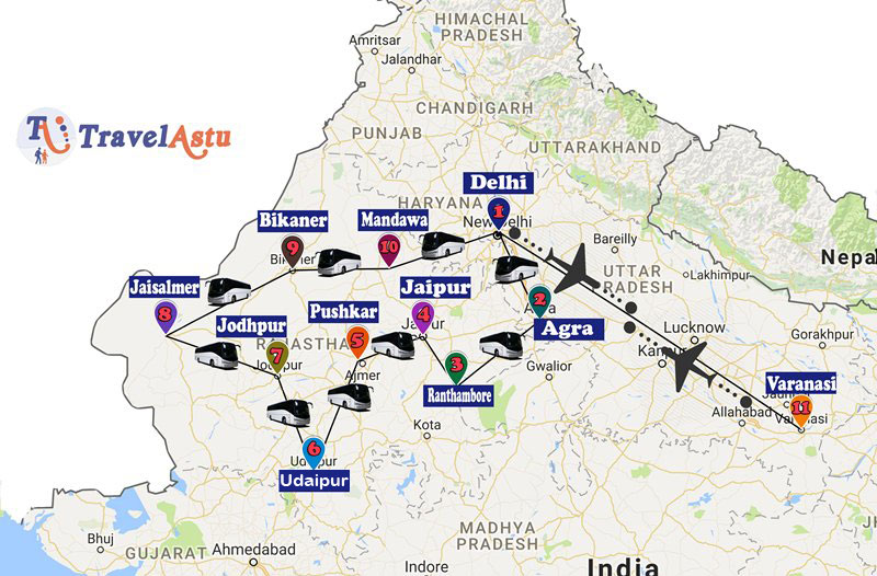 Viajes India norte con Taj Mahal y Varanasi