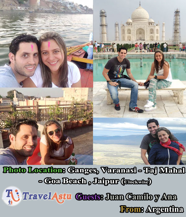 Juan Camilo Restrepo y Ana Maria viajes India con Travel Astu