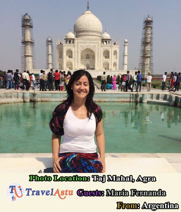 Maria Fernanda Taj Mahal Tour con Travel Astu