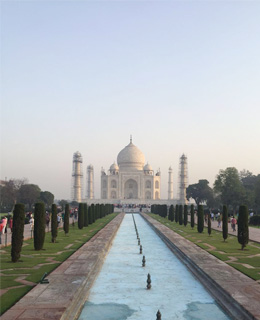 La foto de Taj Mahal tomada por Famalia Cavillon