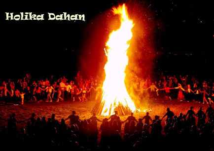 Holika Dahan ceremonia