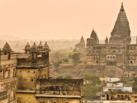 Palacios y temlos de Orchha